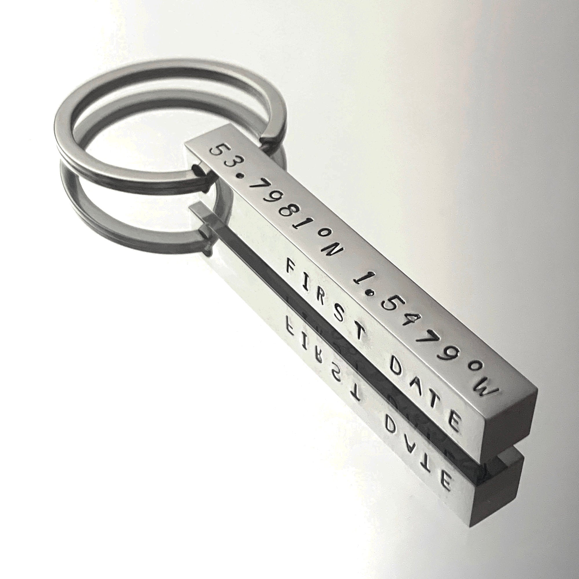 Coordinates keychain shop